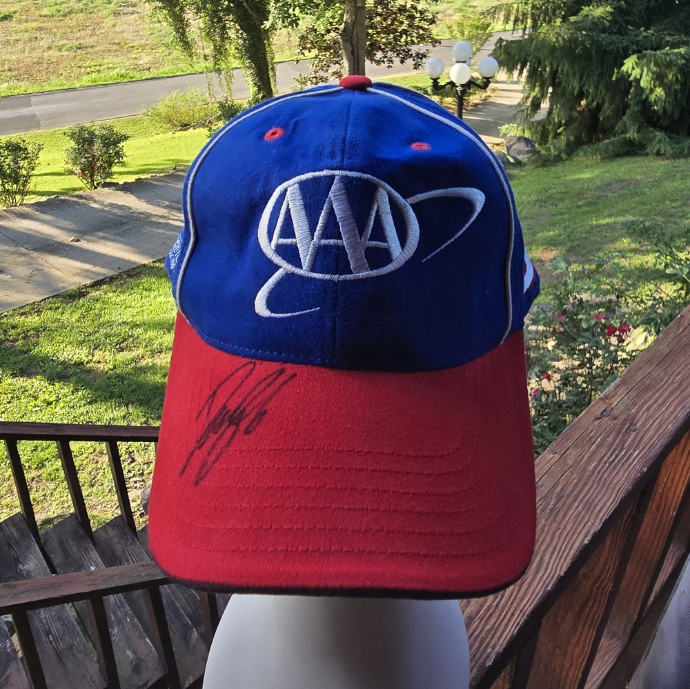 Vintage David Ragan Signed AAA Roush Racing Hat